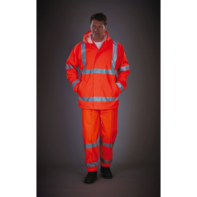 Hi-Vis Soft Flex Breathable Rain Jacket